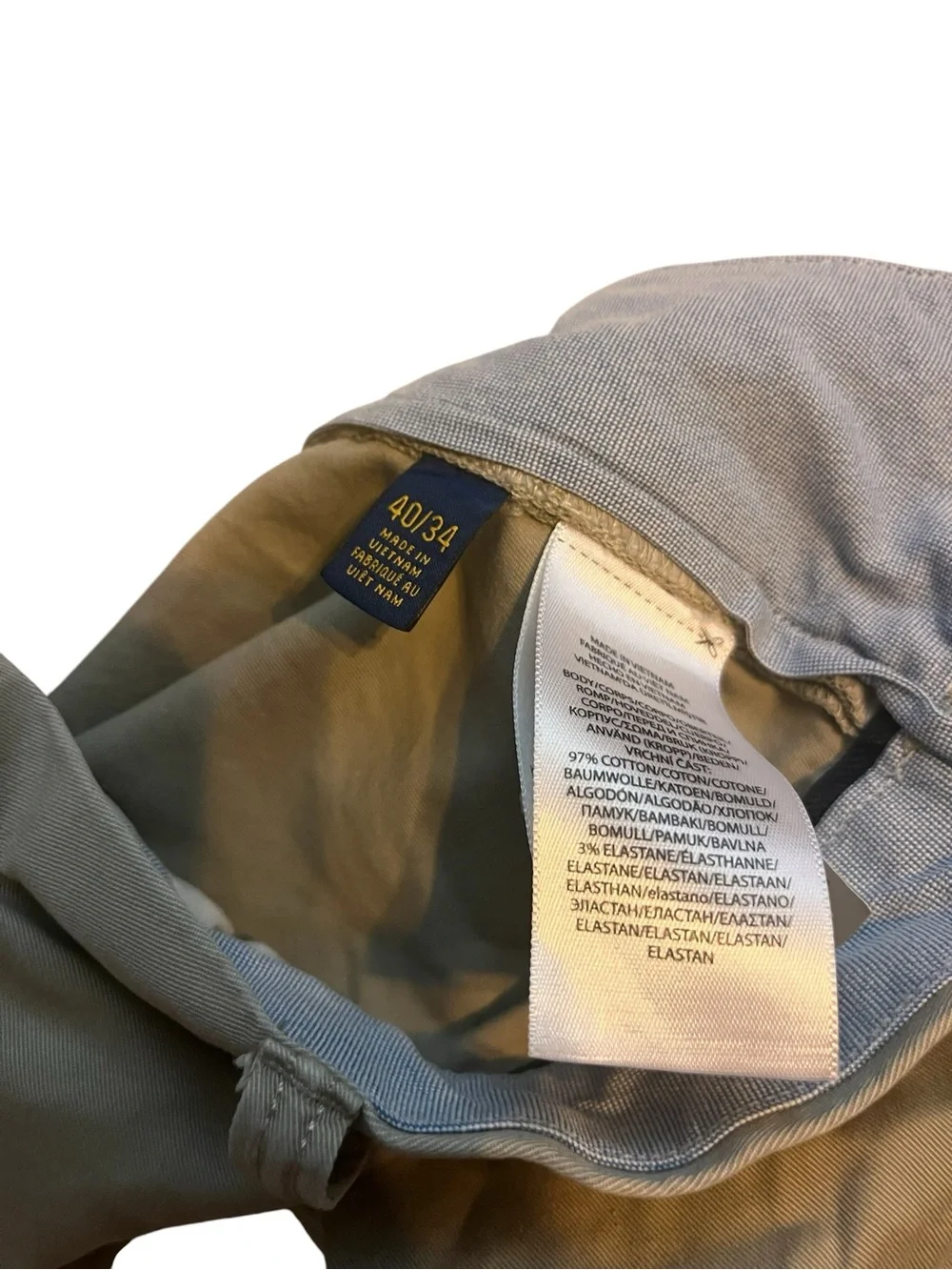 Polo Ralph Lauren Stretch Straight Fit Chino Pants Khaki Men’s 40x34